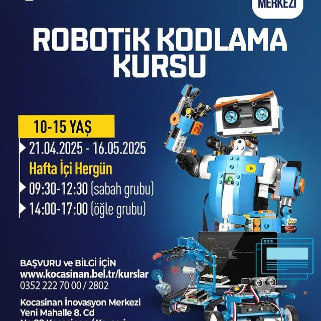 Kocasinan Belediyesi'nden Gençlere Yönelik Ücretsiz Robotik Kodlama Kursu
