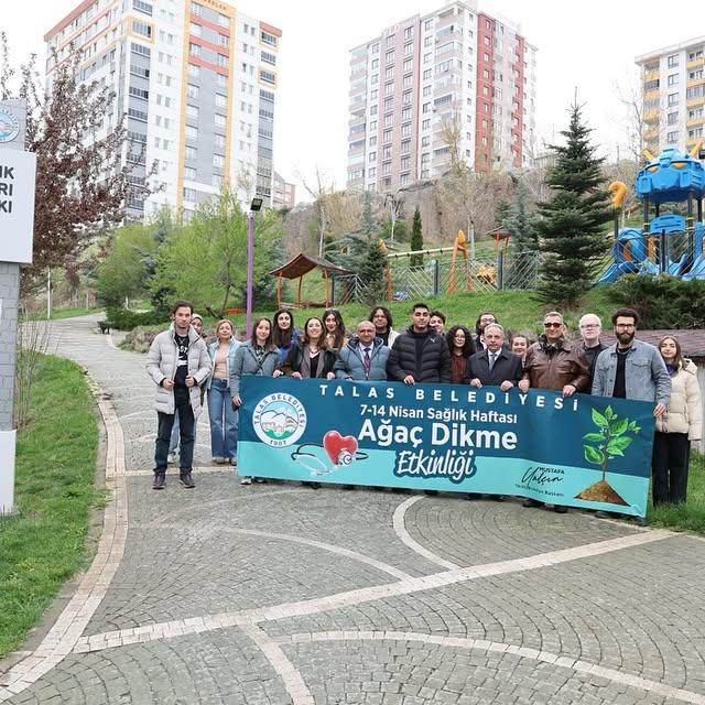 Talas Belediyesi'nden Nisan Sağlık Haftası Fidan Dikimi Etkinliği