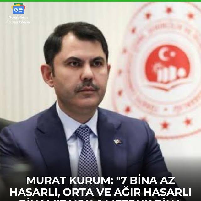 Kayseri'de Deprem Sonrası Hasar Tespiti: Orta ve Ağır Hasarlı Bina Yok