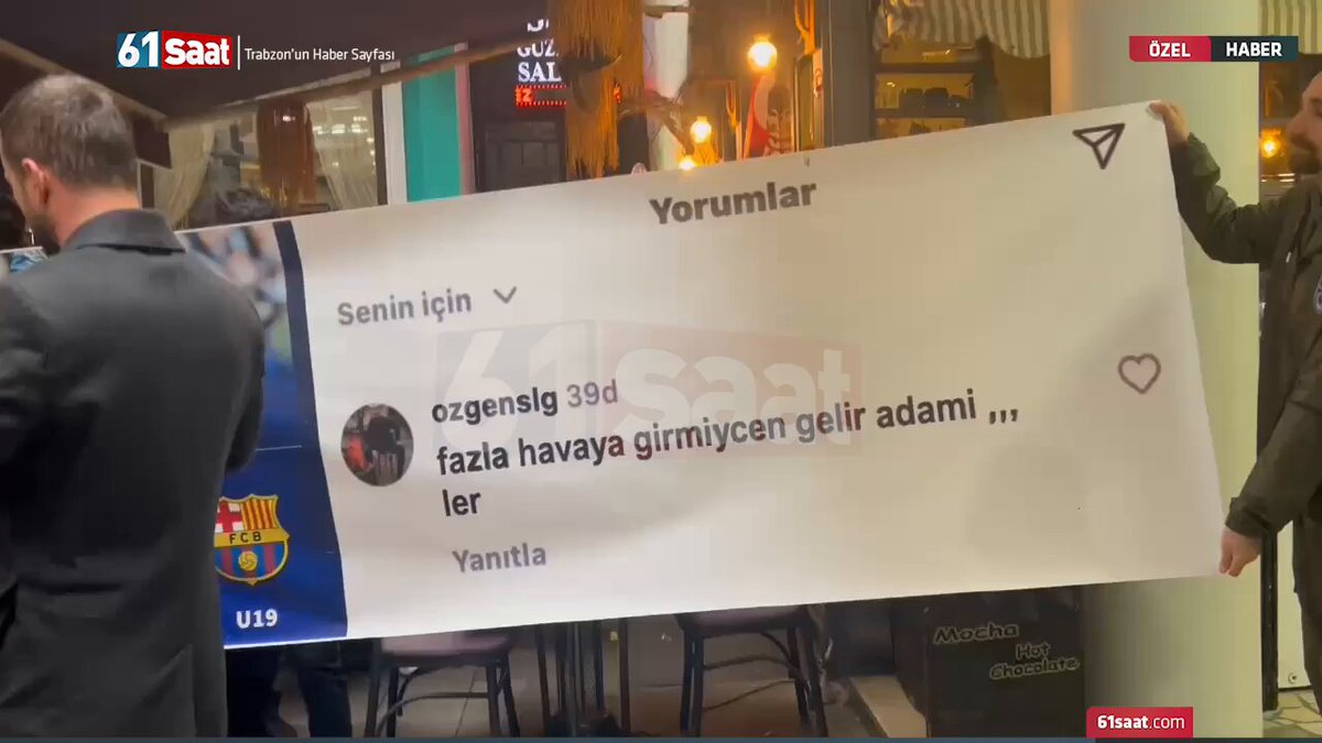 Trabzonspor Taraftarları, U19 Takımına Hakaret Eden İşletme Sahibini Protesto Etti