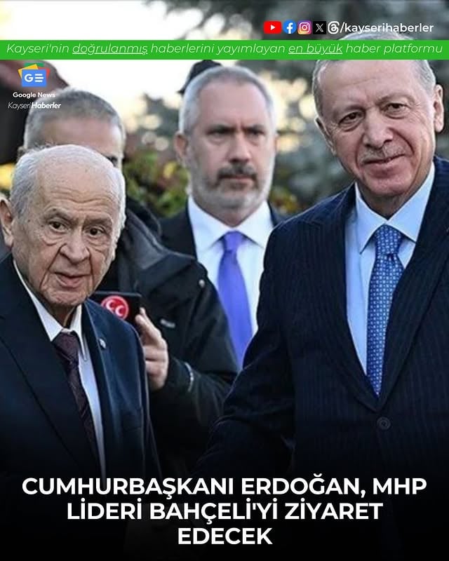 Erdoğan, MHP Lideri Bahçeli'yi Ziyaret Edecek