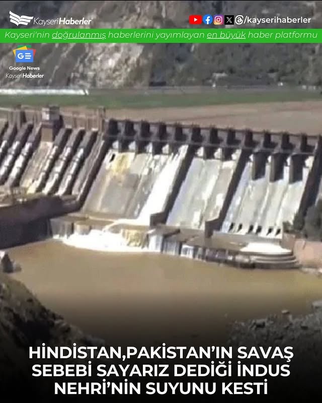 Pakistan, Hindistan'ı İndus Nehri Suyunu Kesmesi Üzerine Tehdit Etti