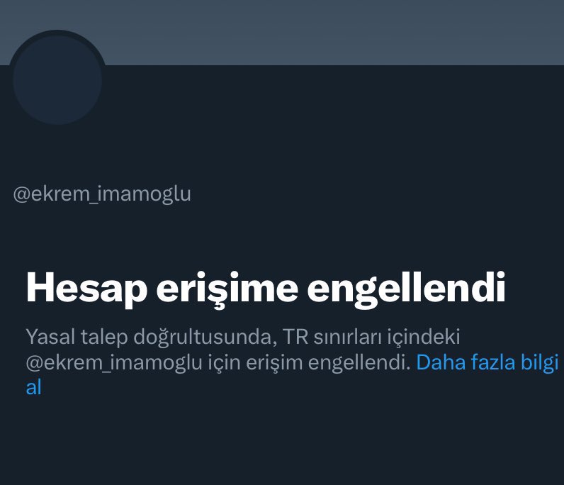 Ekrem İmamoğlu'nun X Hesabına Erişim Engeli Getirildi