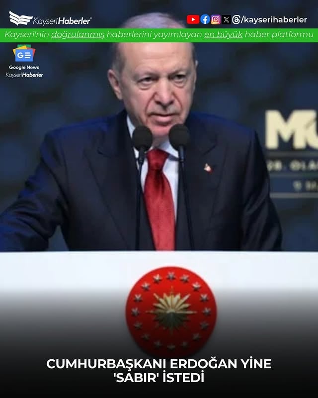 Erdoğan: Enflasyonda Düşüş Devam Ediyor, Sabır İstiyoruz