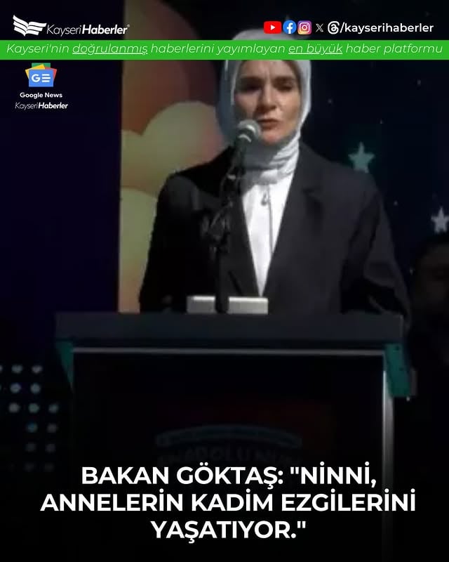Aile ve Sosyal Politikalar Bakanı Göktaş: 
