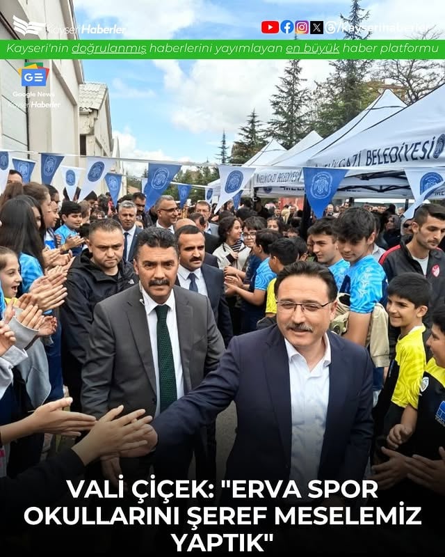 Kayseri'de Yeni ERVA Spor Okulu Açıldı: Gençlere Sportif Yeteneklerini Keşfetme Fırsatı