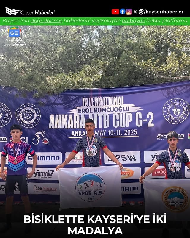Kayserili Bisikletçiler Ankara'da Zafere Ulaştı: Altın ve Bronz Madalyalarla Döndüler