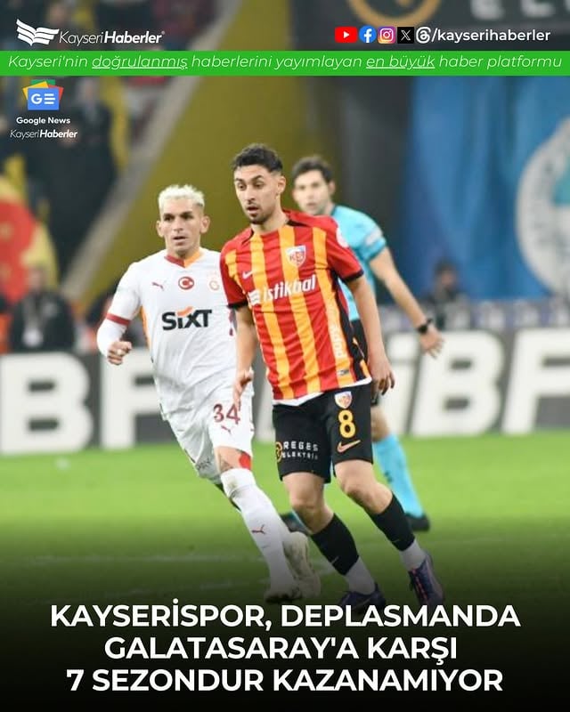 Kayserispor, Galatasaray'a Karşı İstanbul'da 7 Sezondur Sahayı Teslim Etmiyor