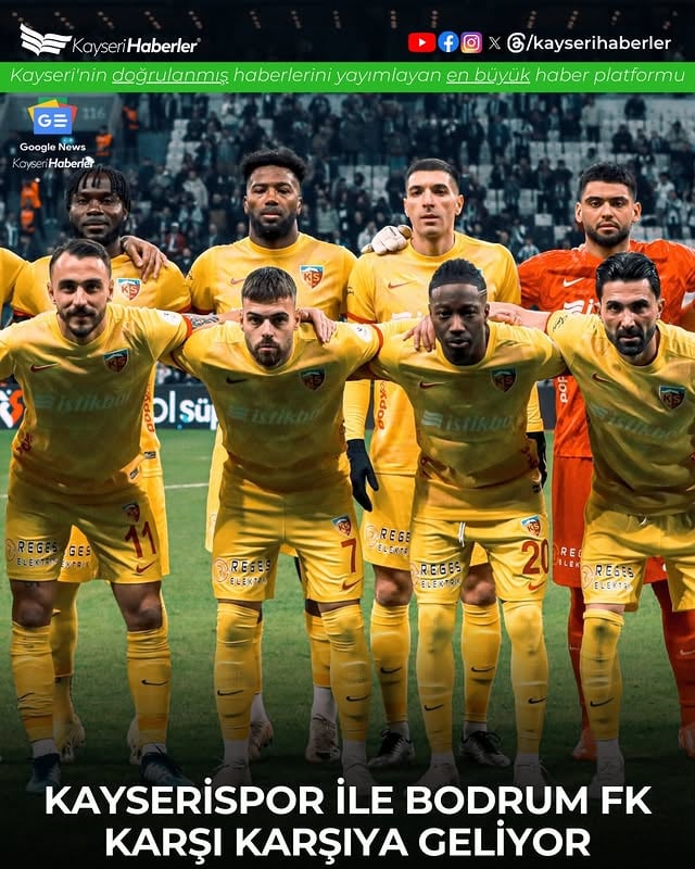 Kayserispor, Trendyol Süper Lig'de Bodrum FK ile Karşılaşacak