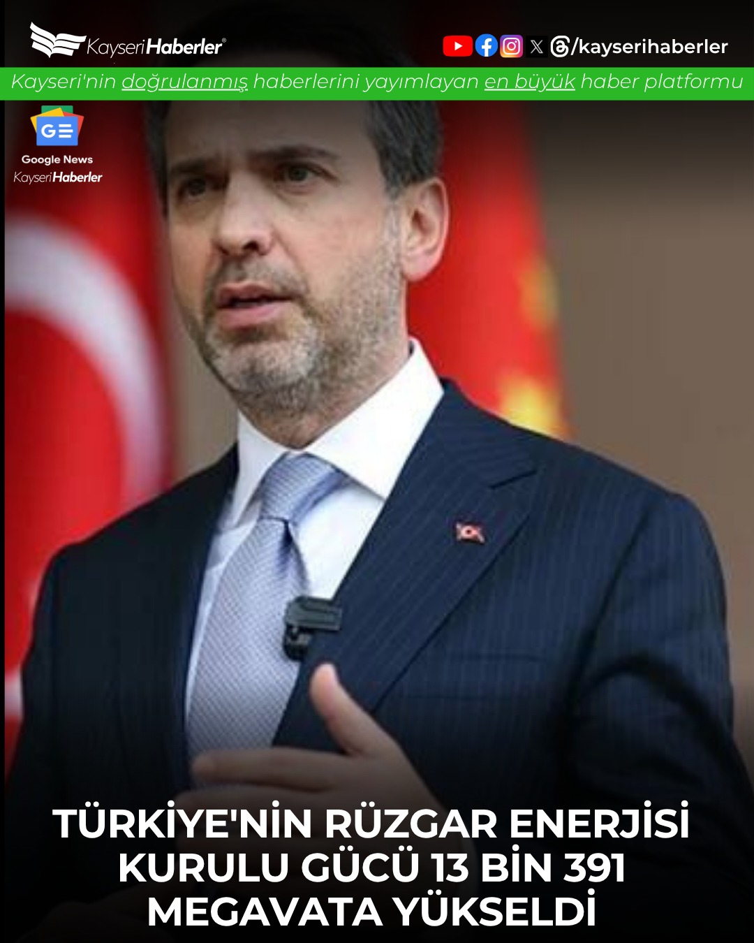 Türkiye'nin Rüzgar Enerjisi Kurulu Gücü 13 Bin Megavatı Aştı