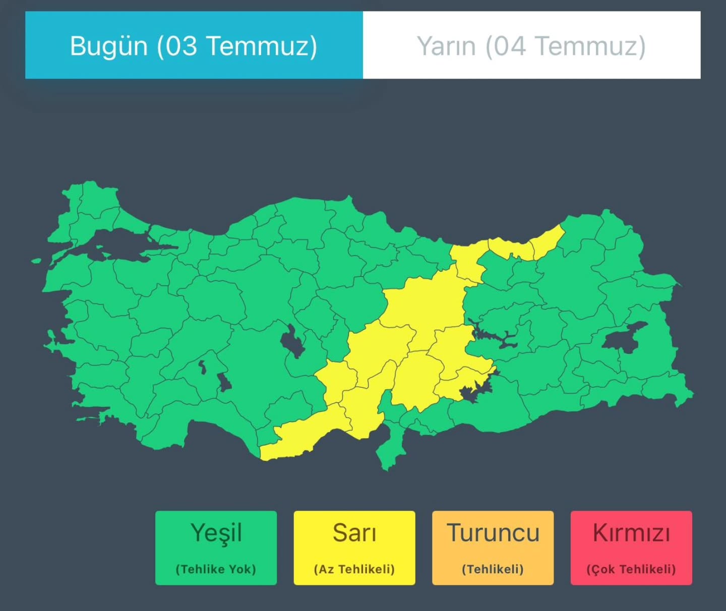 11 İl İçin Sarı, 2 İl İçin Turuncu Uyarı: Kuvvetli Rüzgar ve Sağanak Yağış Geliyor