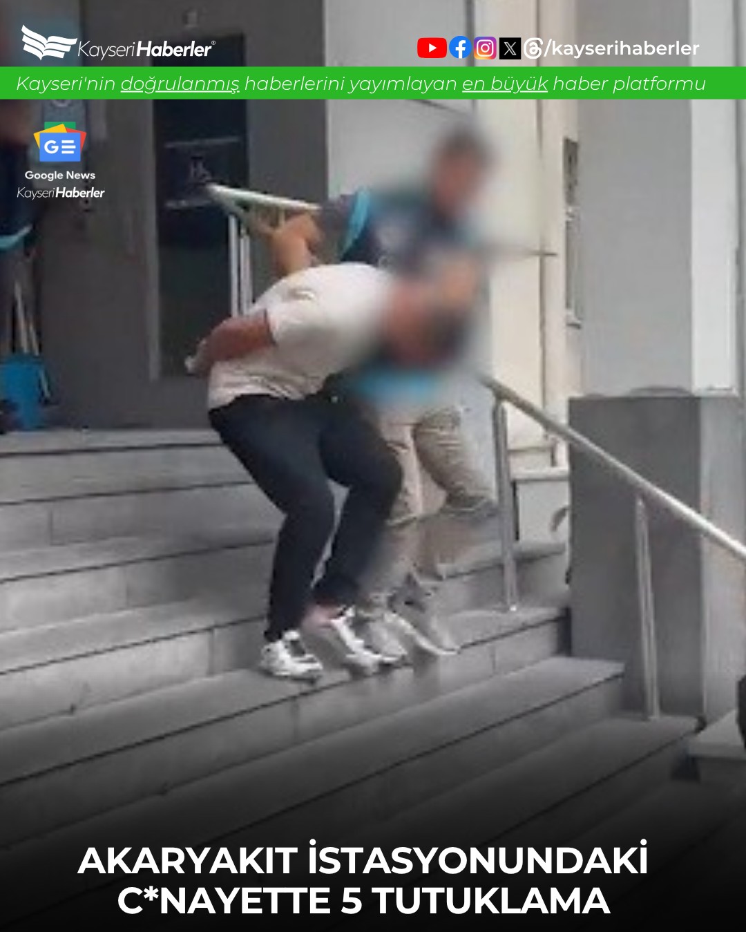 Kayseri'de Akaryakıt İstasyonunda Çıkan Kavga: 1 Ölü, 1 Yaralı, 5 Tutuklu