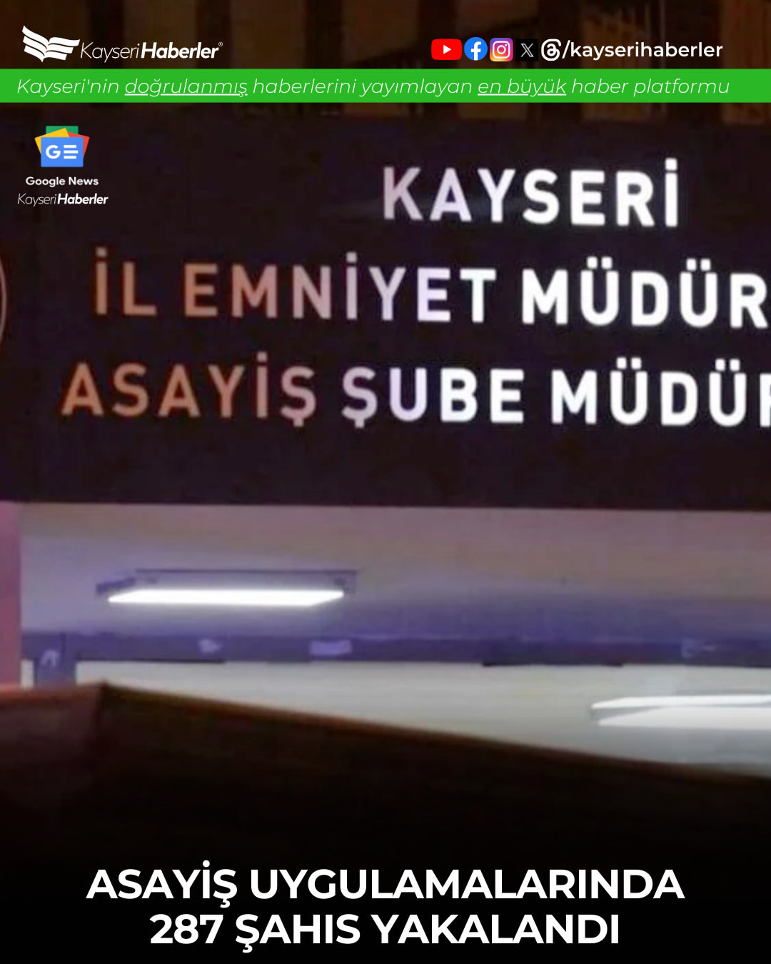 Kayseri'de Büyük Operasyon: Çok Sayıda Silah ve Aranan Şahıs Yakalandı
