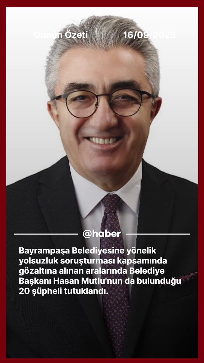 16 Eylül 2025 Günü Politika Gelişmeleri