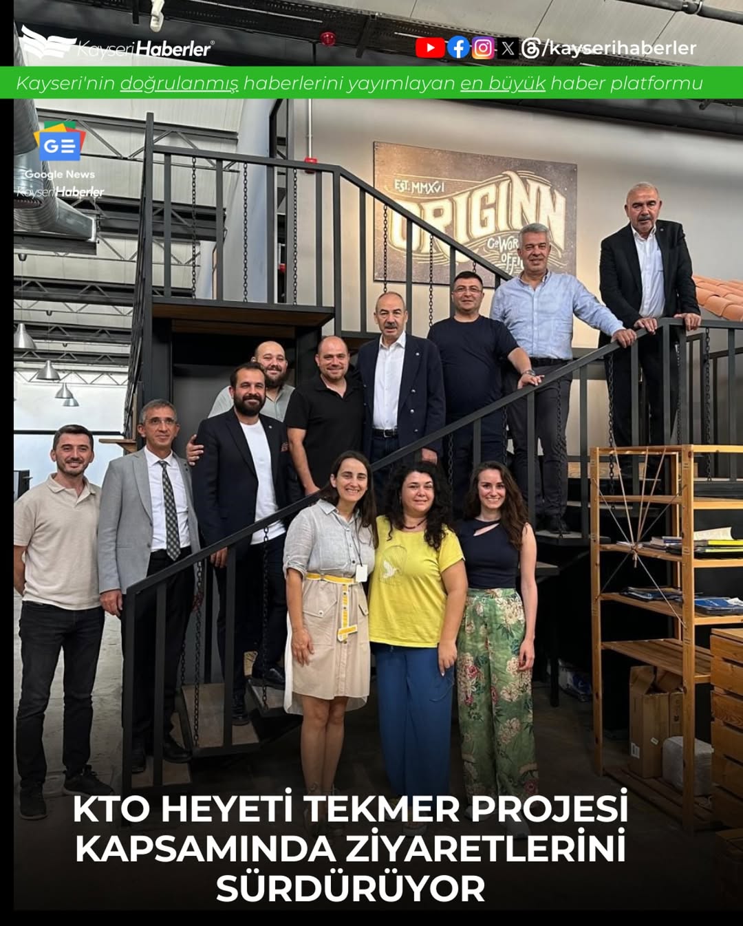 Kayseri Ticaret Odası Heyeti Ankara'da Teknoloji ve Girişimcilik İncelemelerinde Bulundu