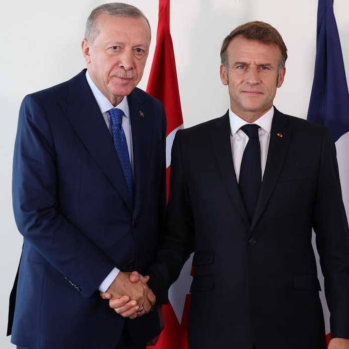 Erdoğan ve Macron, Birleşmiş Milletler'de Buluştu