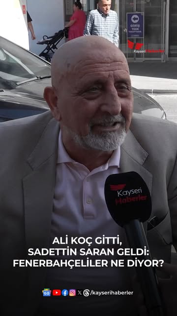 Kayseri'de Fenerbahçe Maçı Öncesi Sadettin Saran'dan Açıklama