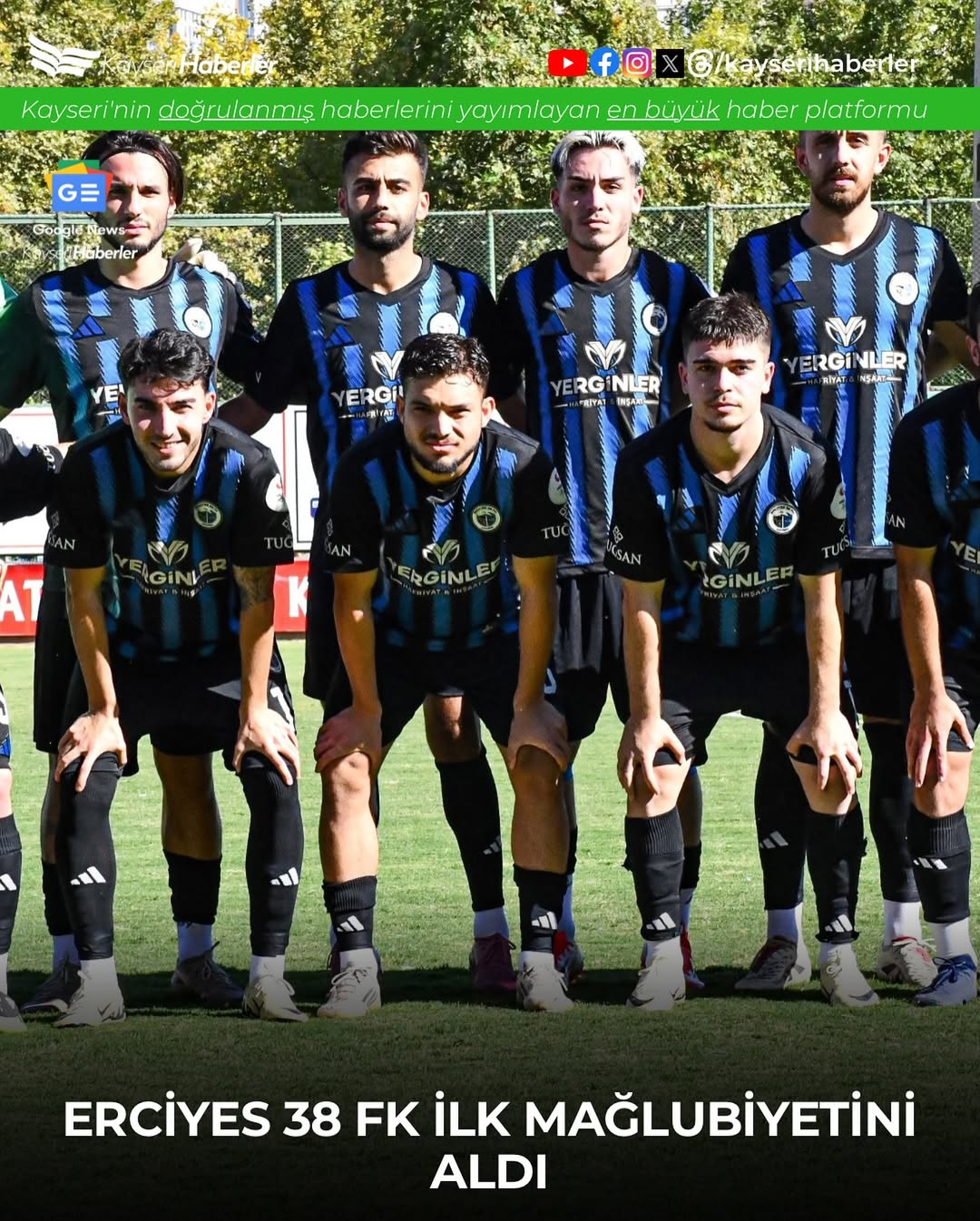 Erciyes 38 FK, Karaköprü Belediyespor'a Deplasmanda Mağlup Oldu