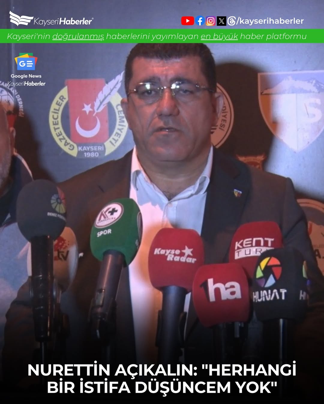 Kayserispor Başkanı Açıkalın: 