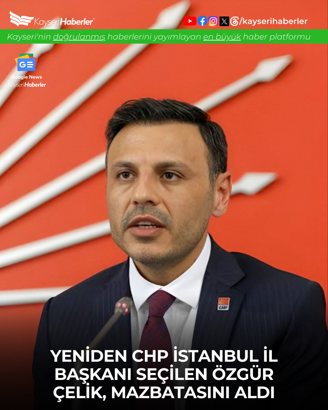 YSK'dan CHP İstanbul İl Kongresi Kararı: Kongre Devam Etti, Özgür Çelik Yeniden Başkan Seçildi
