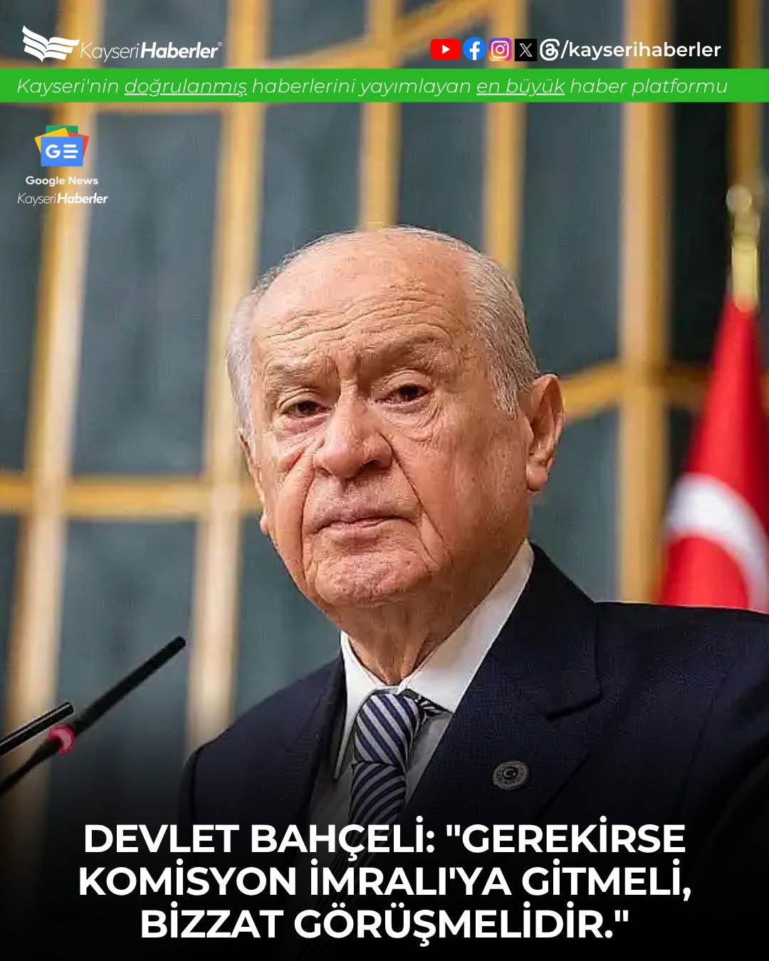 MHP Lideri Bahçeli'den İmralı Çağrısı: 