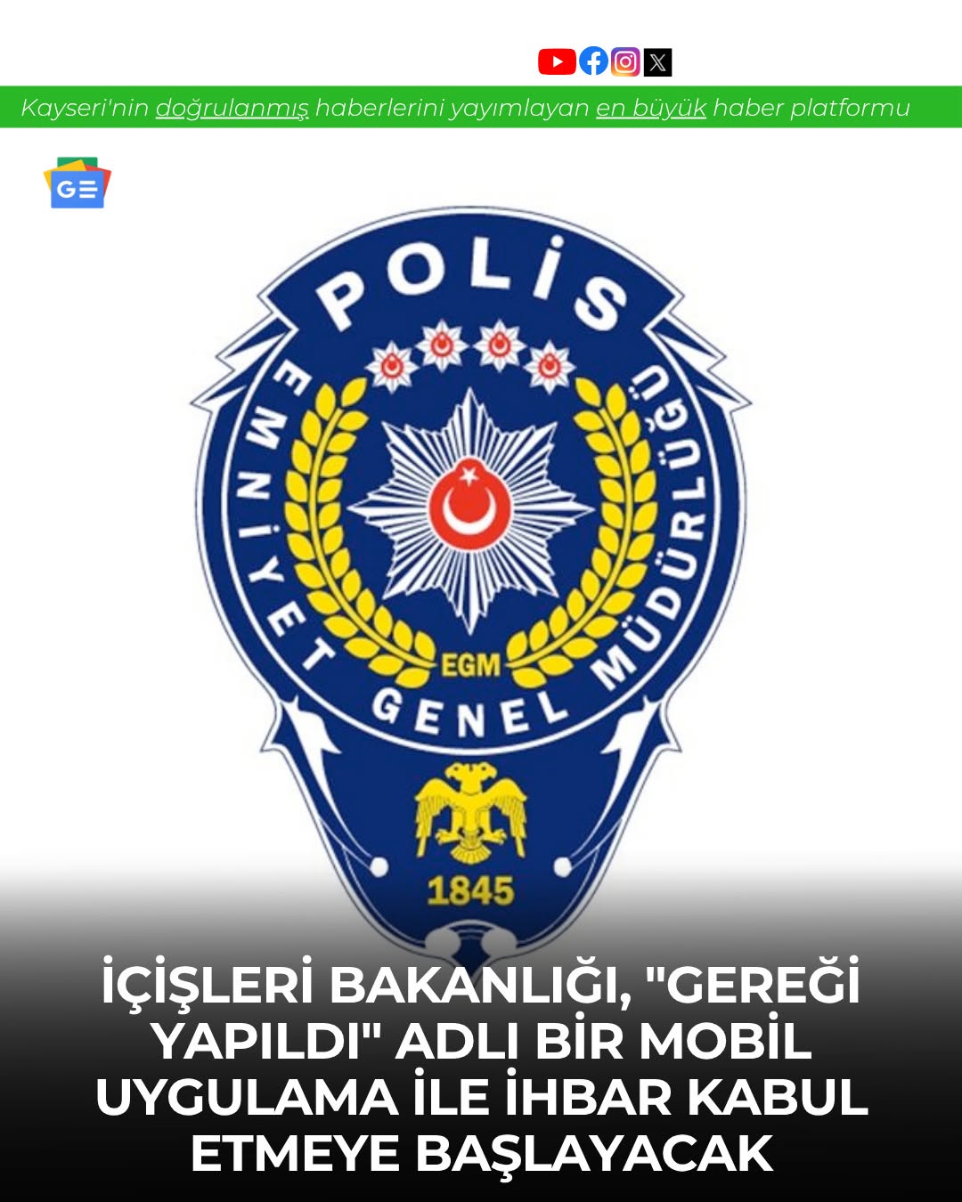 Vatandaşlar Artık Cep Telefonundan İhbar Yapabilecek: 