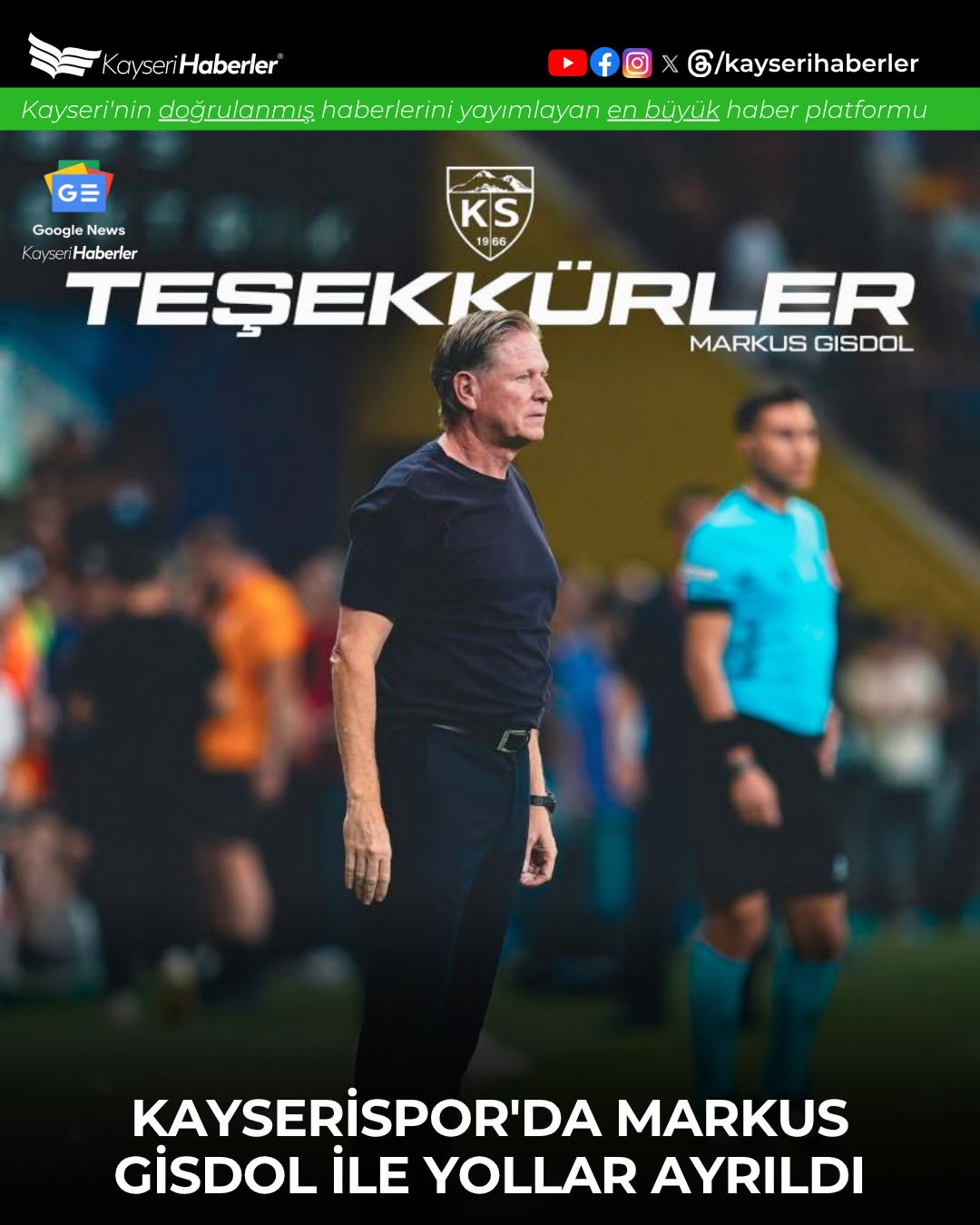 Kayserispor, Markus Gisdol ile Yollarını Ayırdı