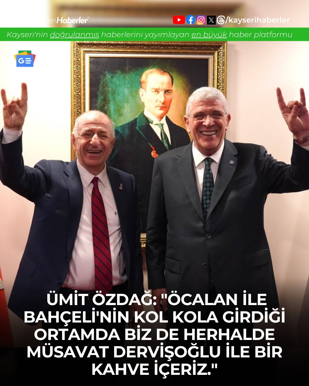 Ümit Özdağ'dan dikkat çeken Müsavat Dervişoğlu açıklaması