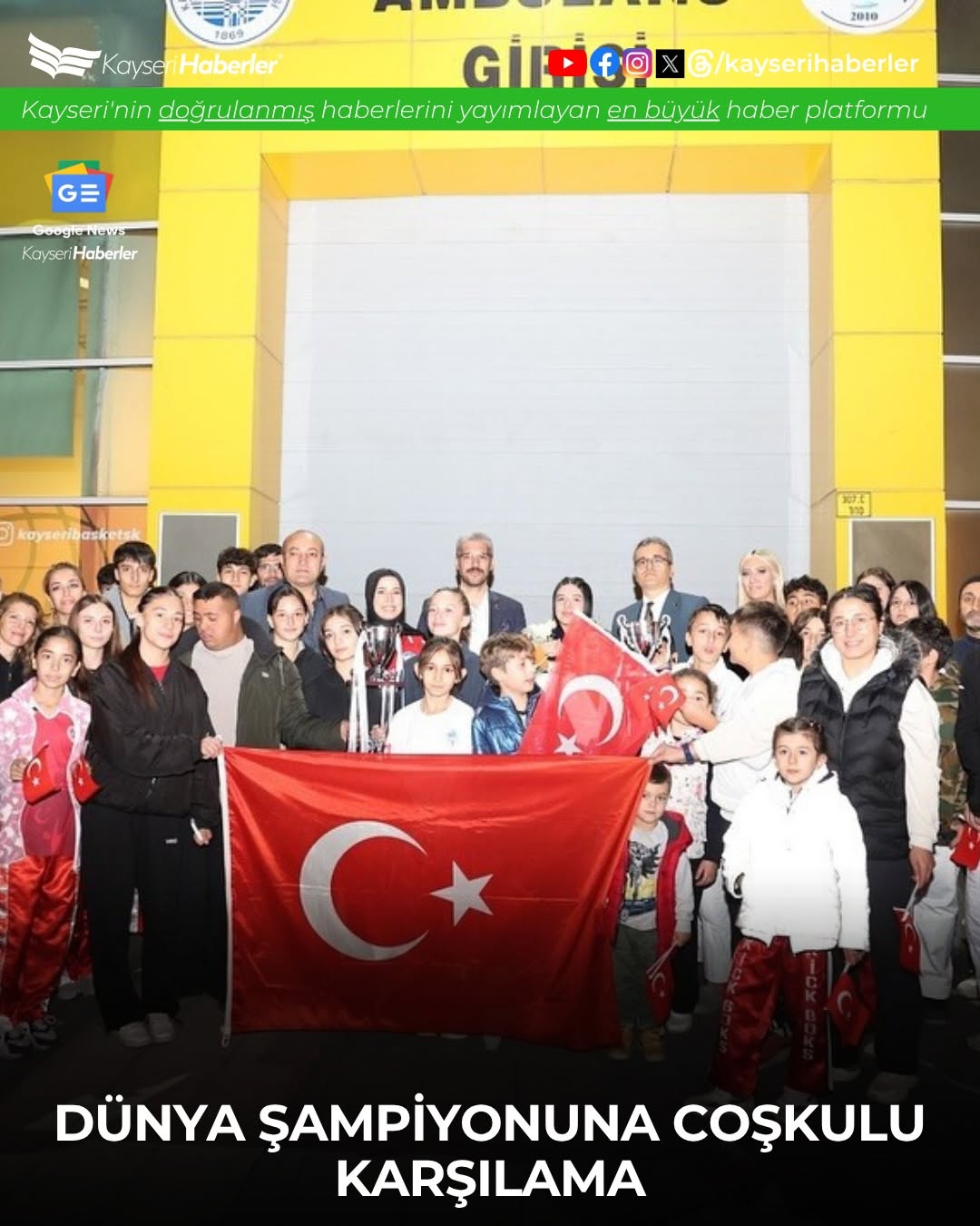 Kayserili Sporcu Elif Ceren Uzunçakmak, Kickboksta Çifte Dünya Şampiyonu Oldu