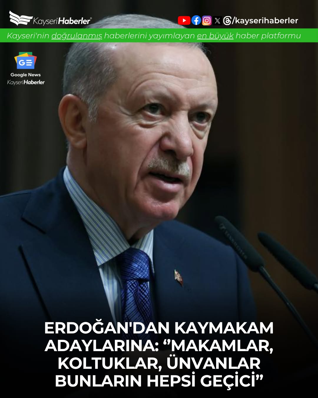 Erdoğan'dan Kaymakam Adaylarına Tören Konuşması: 