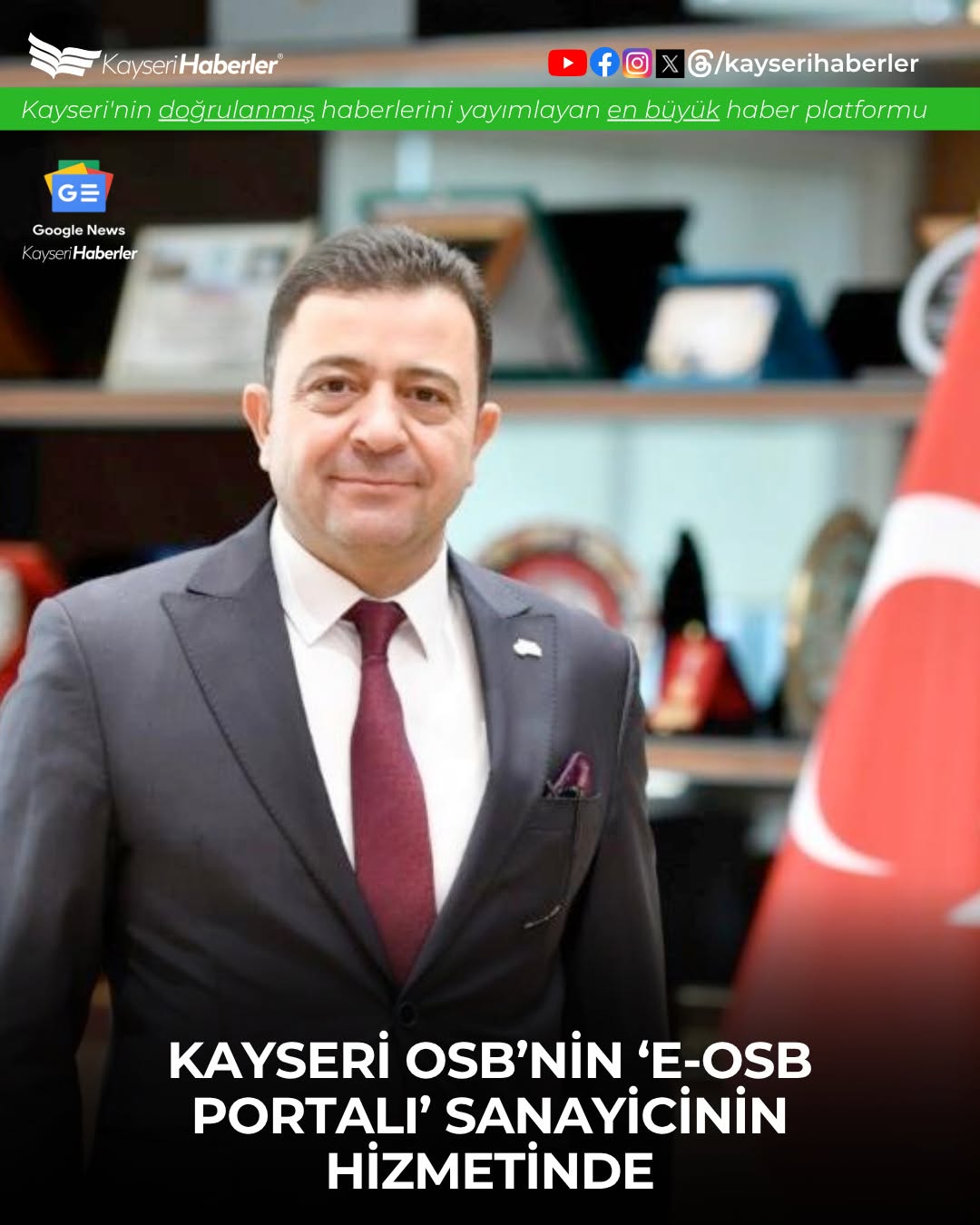 Kayseri OSB, Sanayiciler İçin Dijital Dönüşümü Başlattı: E-OSB Portalı Hizmete Girdi
