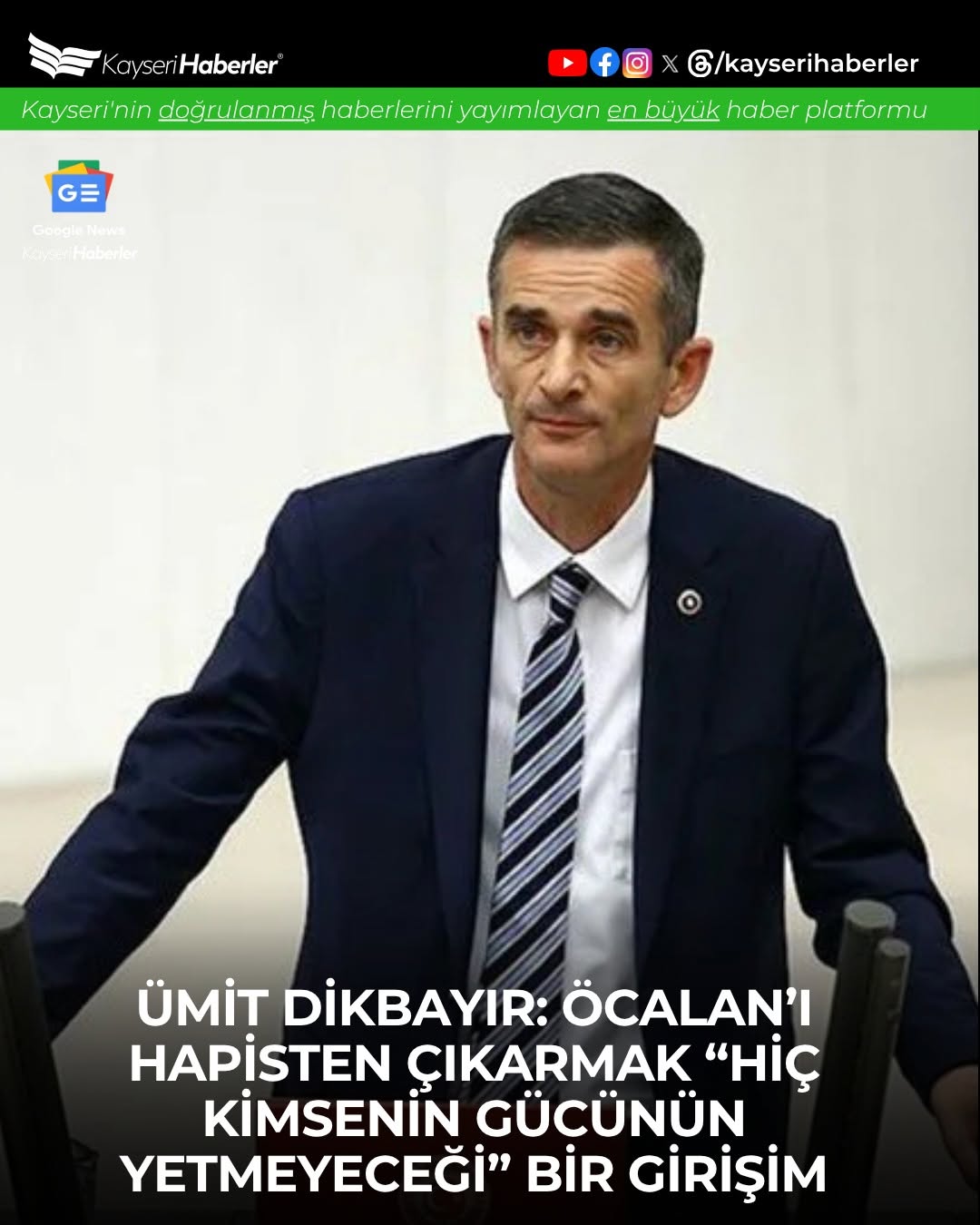 Ümit Dikbayır'dan Abdullah Öcalan İle İlgili Sert Açıklama: 