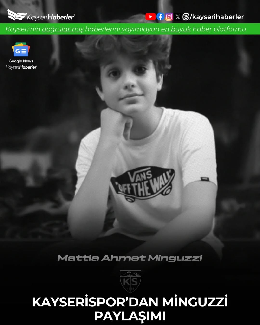 Kayseri'de 14 Yaşındaki Mattia Ahmet Minguzzi Davasında Karar Açıklandı