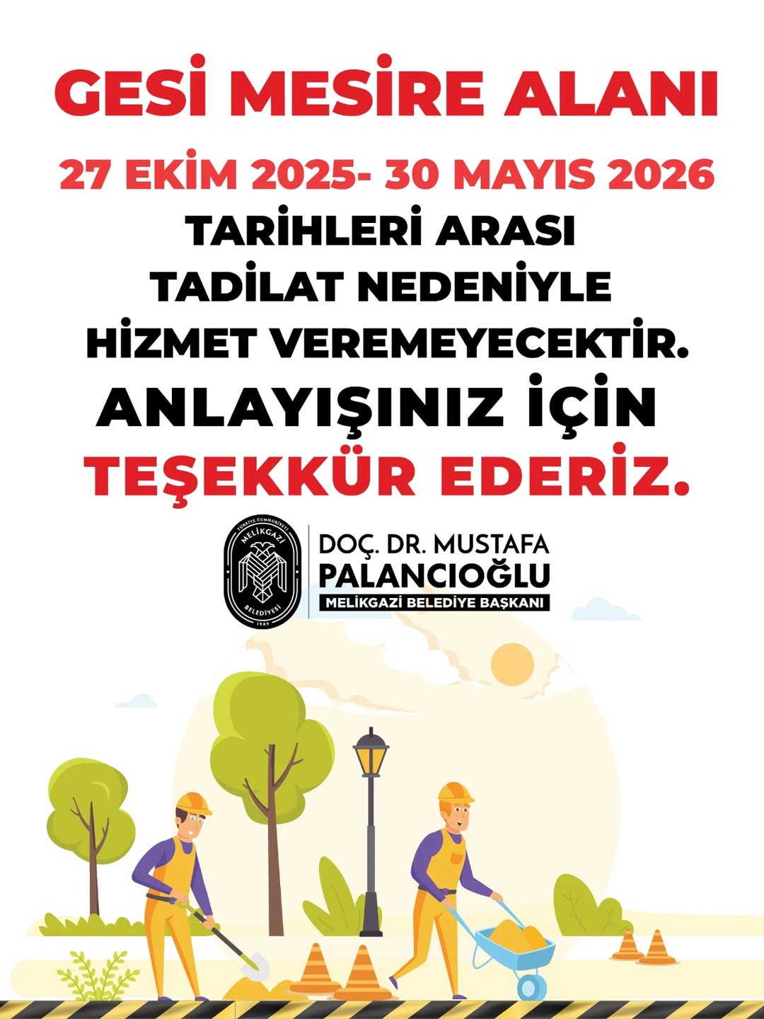 Gesi Mesire Alanı'nda Tadilat: 7 Ay Süreyle Kapalı Olacak