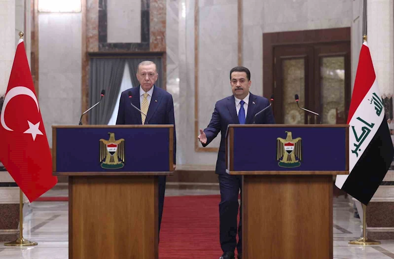 Cumhurbaşkanı Erdoğan: “Irak ile ilişkilerimizi, ortak çıkarlarımızı gözeterek ilerletme yönünde güçlü siyasi iradeye sahibiz”