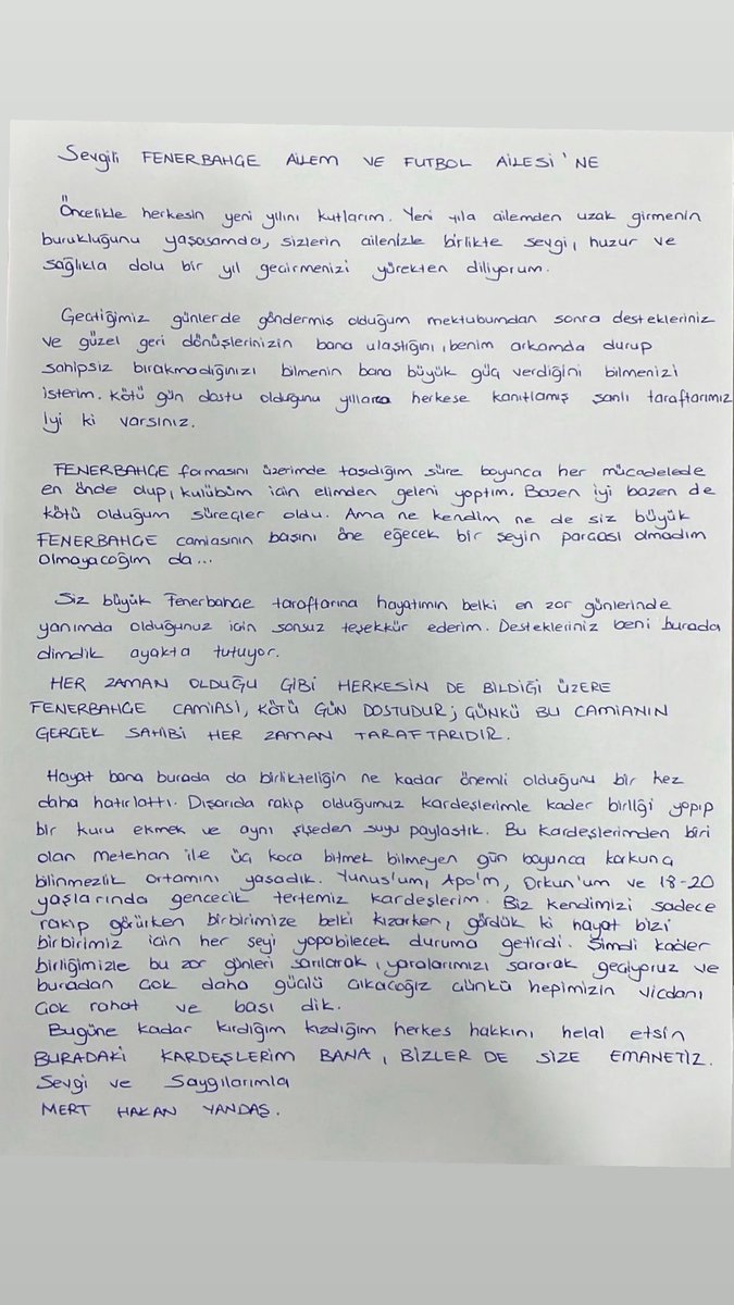Mert Hakan Yandaş'tan Silivri'den Duygu Yüklü Mektup: Dayanışma ve Umut Mesajı