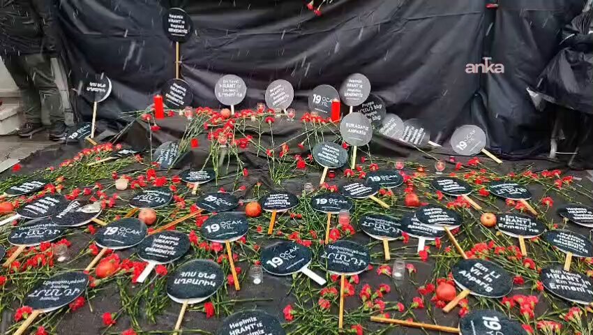 Hrant Dink, Agos'un Önünde 19. Kez Anıldı