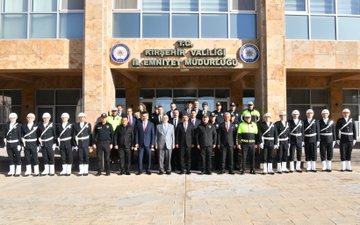 Kırşehir Valisi Sefa Demiryürek İl Emniyet Müdürlüğü'nde İncelemelerde Bulundu