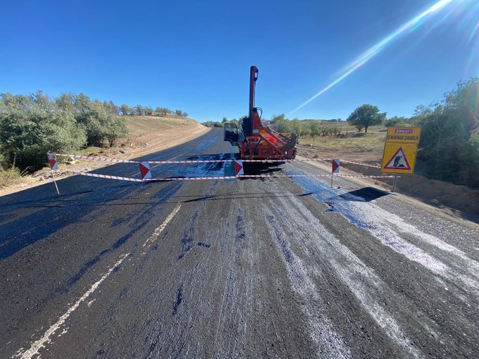 Nevşehir'de Balcın-Boğaz Yolu Asfaltlama Çalışmaları Başladı