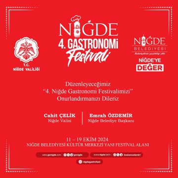 Niğde Belediyesi Gastronomi Festivali'ni Duyurdu