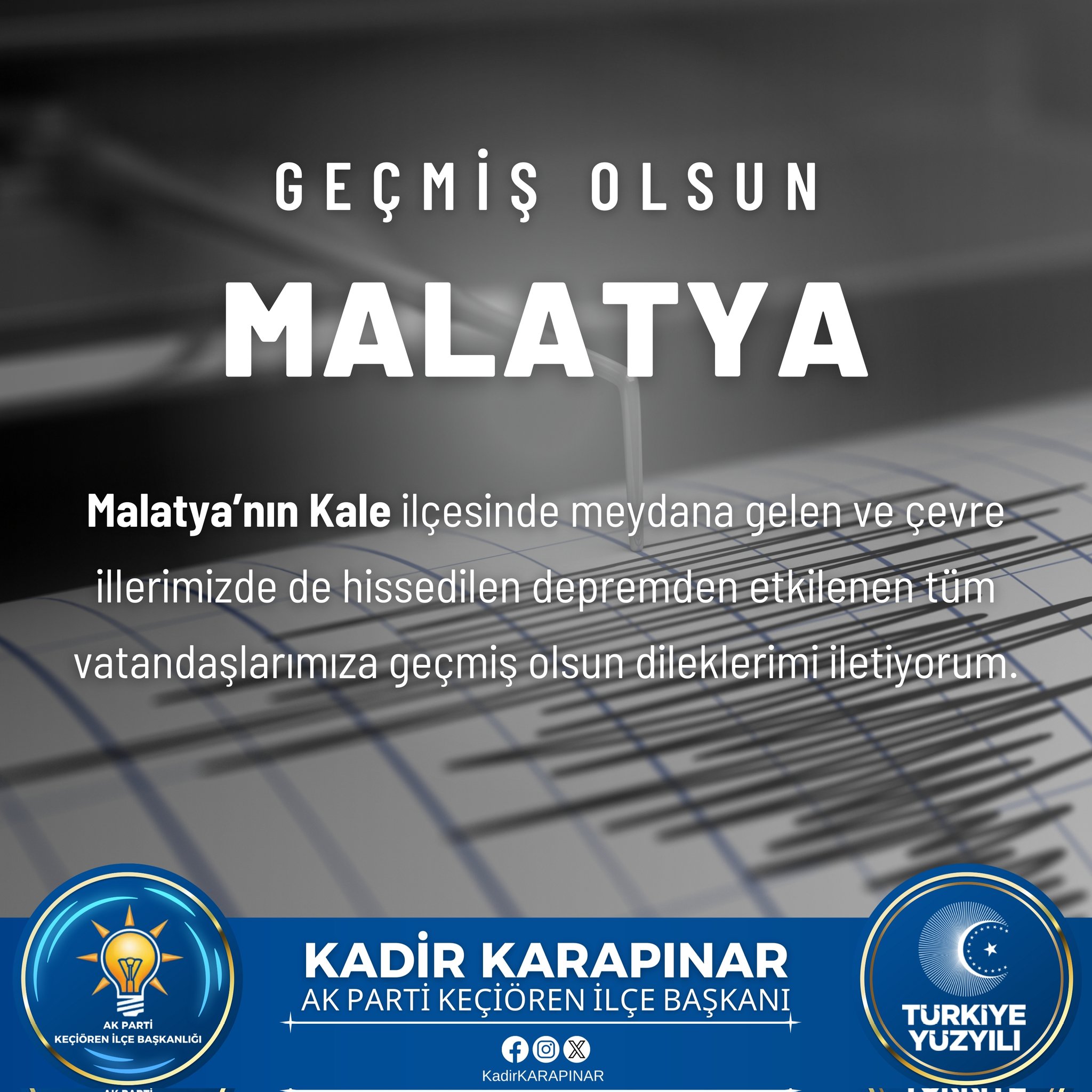 Malatya'da Deprem Meydana Geldi