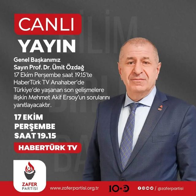 Genel Başkan Prof. Dr. Ümit Özdağ Gündemi Değerlendiriyor