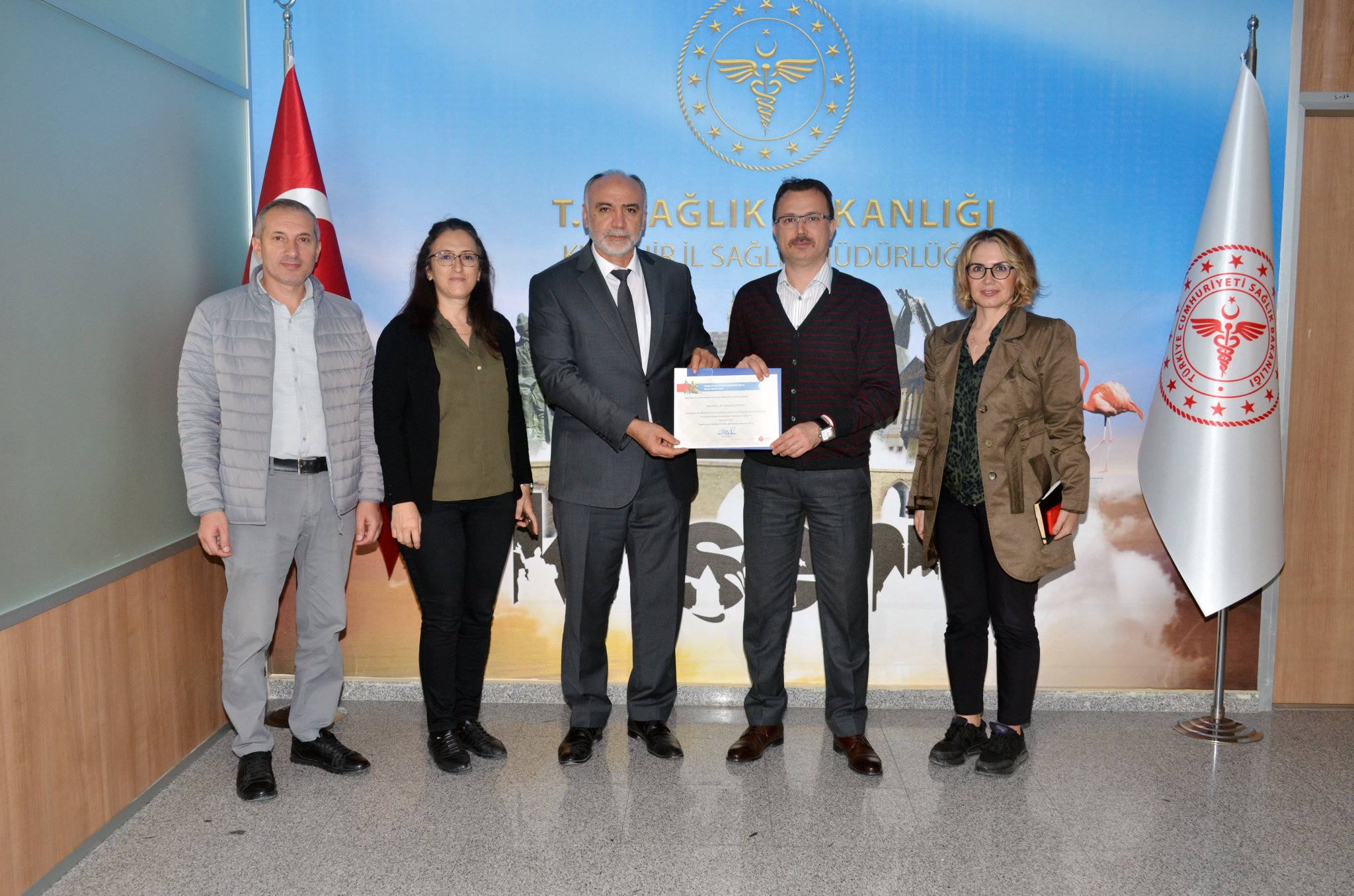 Kırşehir Ahi Evran Üniversitesi Rektör Yardımcısı Prof. Dr. Musa Özata, İl Sağlık Müdürü Doç. Dr. Süleyman Ersoy'u Ziyaret Etti