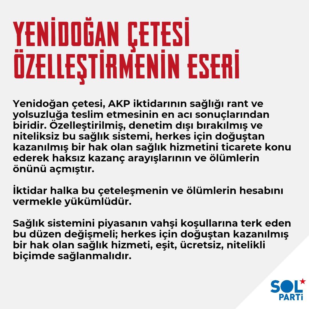 Esenyurt Bebek Ölümleri: Sağlık Hizmetleri ve Politikaları Sorgulanmalı