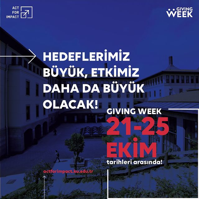 Koç Üniversitesi Giving Week Etkinliği