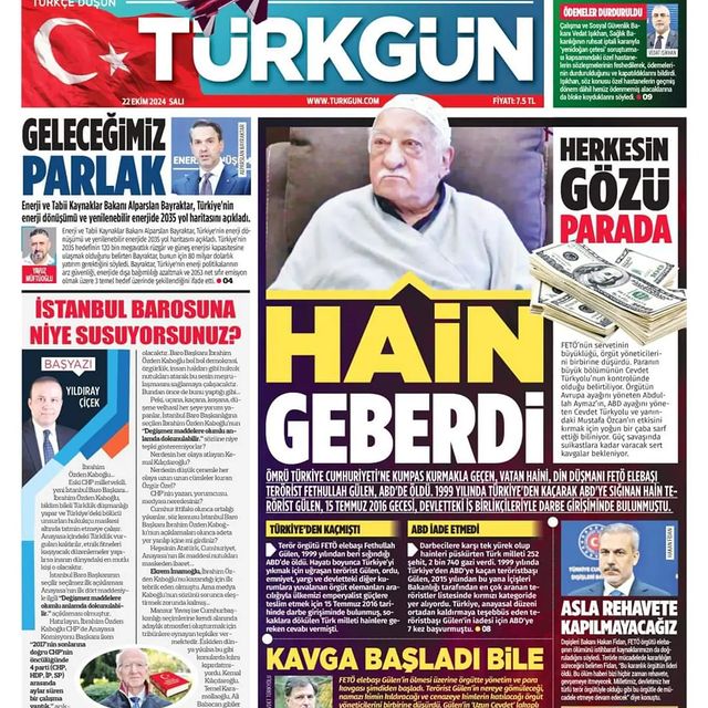 Gazetemizin 22 Ekim 2024 Salı Baskısı