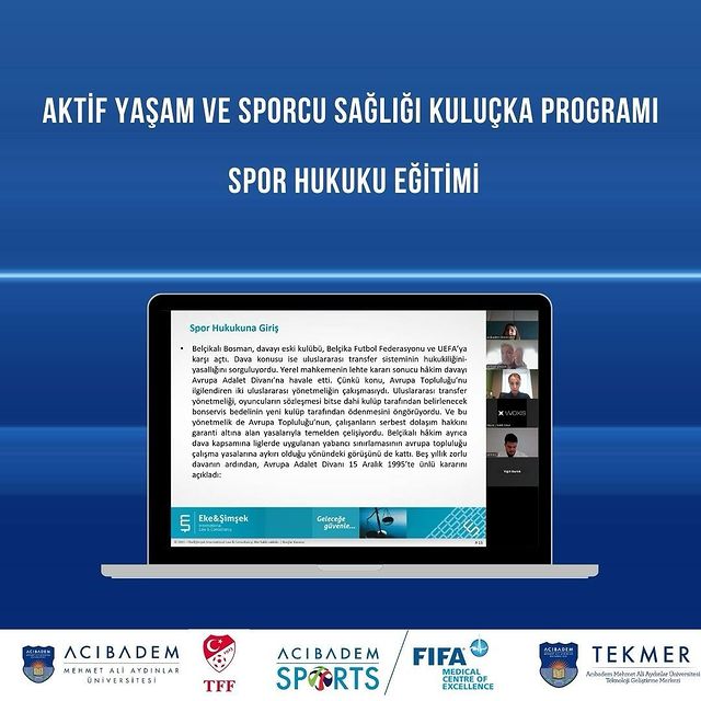 Acıbadem Üniversitesi TEKMER'de Spor Hukuku Eğitimi Düzenlendi