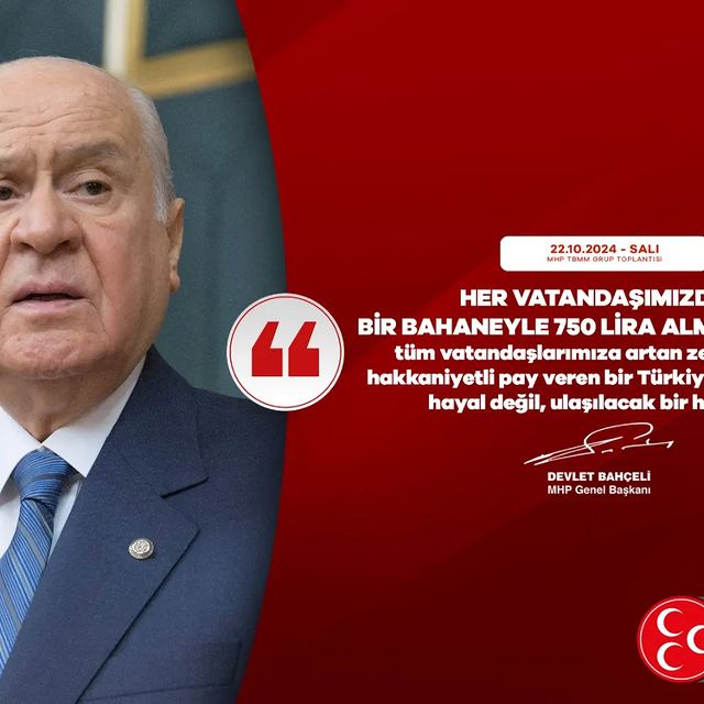 MHP Genel Başkanı Devlet Bahçeli: Toplumda Adalet ve Eşitlik İçin Hedefimiz