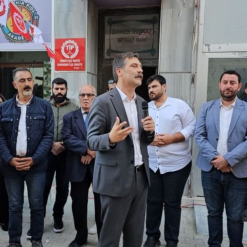 Türkiye İşçi Partisi Genel Başkanı Erkan Baş Hatay'da Belediye Başkanı ve İşçilerle Görüştü