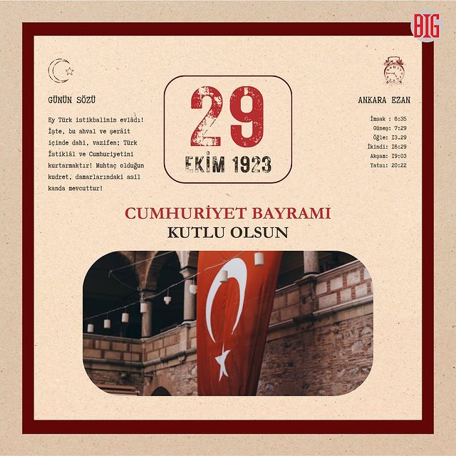 Cumhuriyet Bayramı'nın 101. Yılı Kutlanıyor